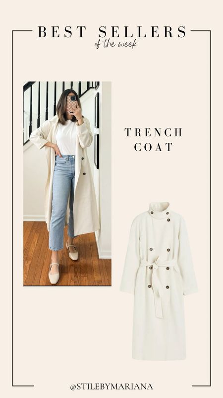Cream trench coat under $85
My size is SMALL
Spring stylee

#LTKstyletip #LTKfindsunder100 #LTKSeasonal
