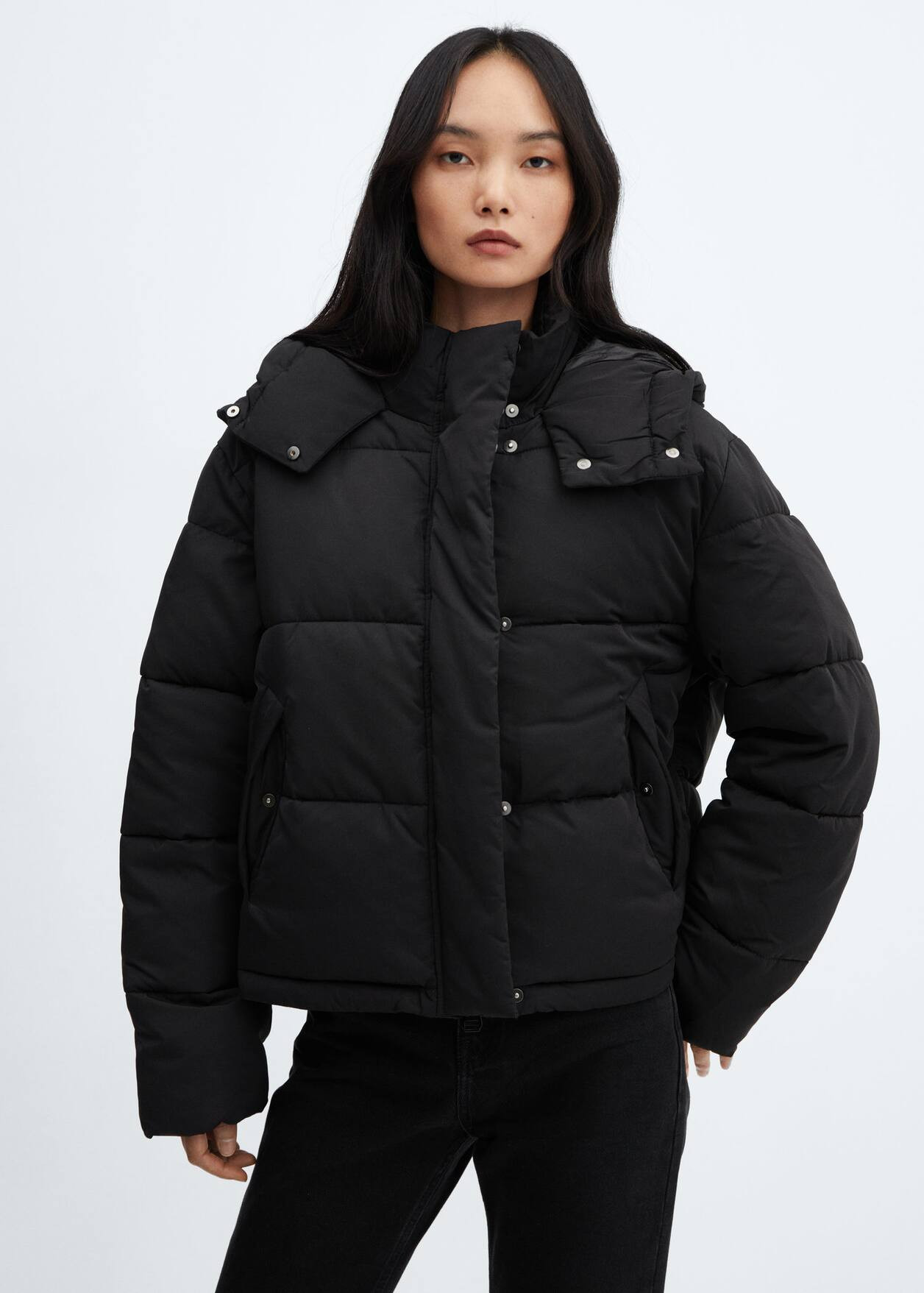 Short quilted anorak -  Women | Mango USA | MANGO (US)