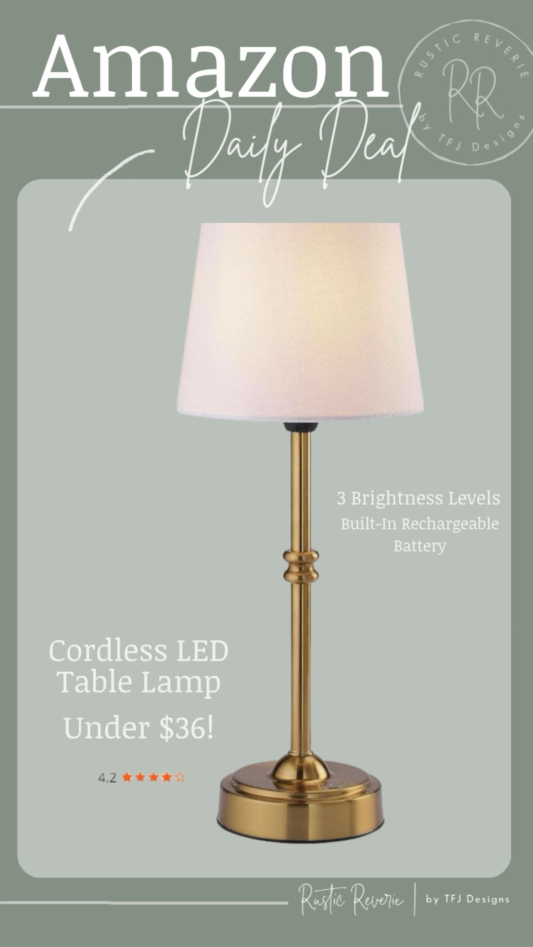Amazon DAILY DEAL … This Cordless LED Tamble Lamp is under $36! Perfect to move anywhere you need mood lighting for a cozy evening … kitchen, patio, dining room … so many options! 🖤 outdoor living backyard entertaining party get together pool porch amazon creator favorites prime shipping affordable rechargeable curated home decor romantic cottagecore cottage vibes 

#LTKSaleAlert #LTKSeasonal #LTKHome