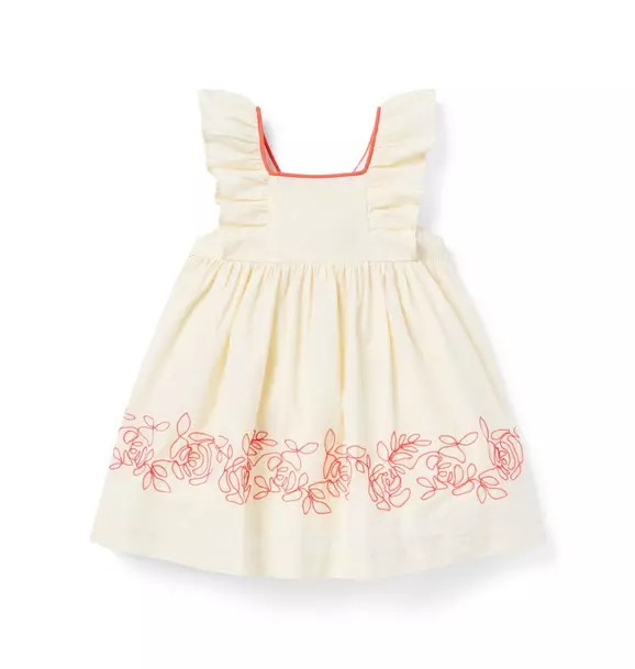 Baby Embroidered Floral Border Dress | Janie and Jack