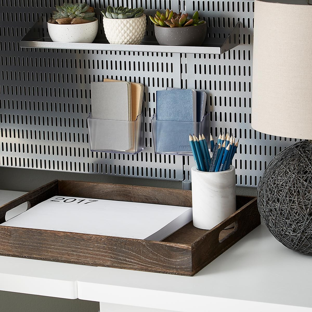 Elfa Utility Short Board Box Translucent | The Container Store