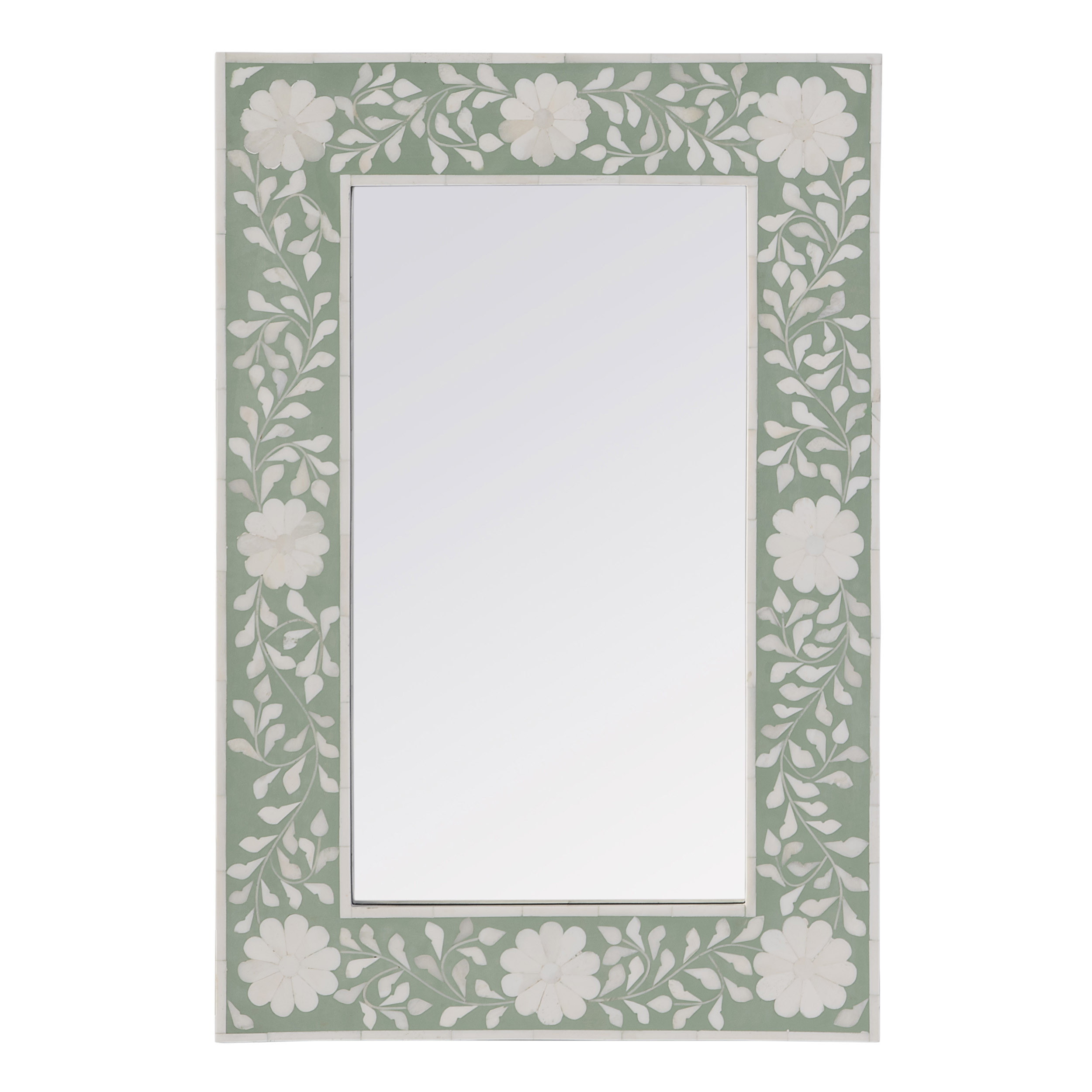 Layla Bone Inlay Rectangular Wall Mirror | One Kings Lane