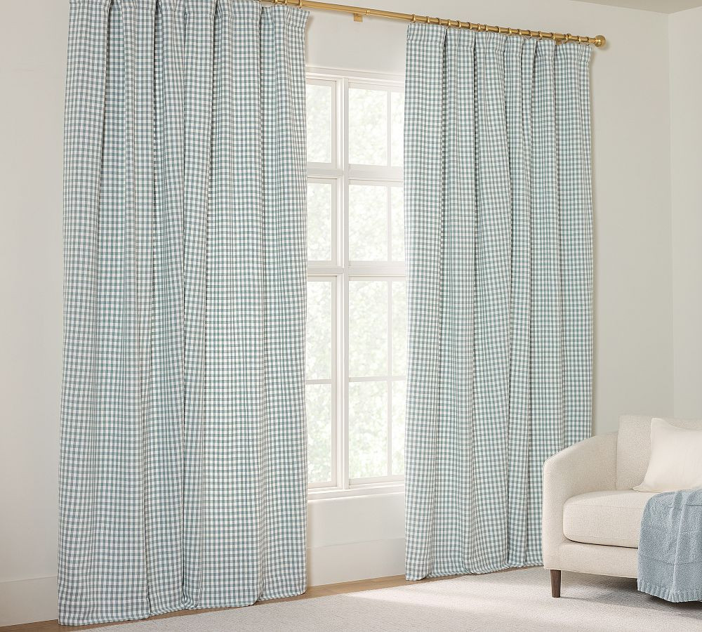 Blaine Check Curtain | Pottery Barn (US)