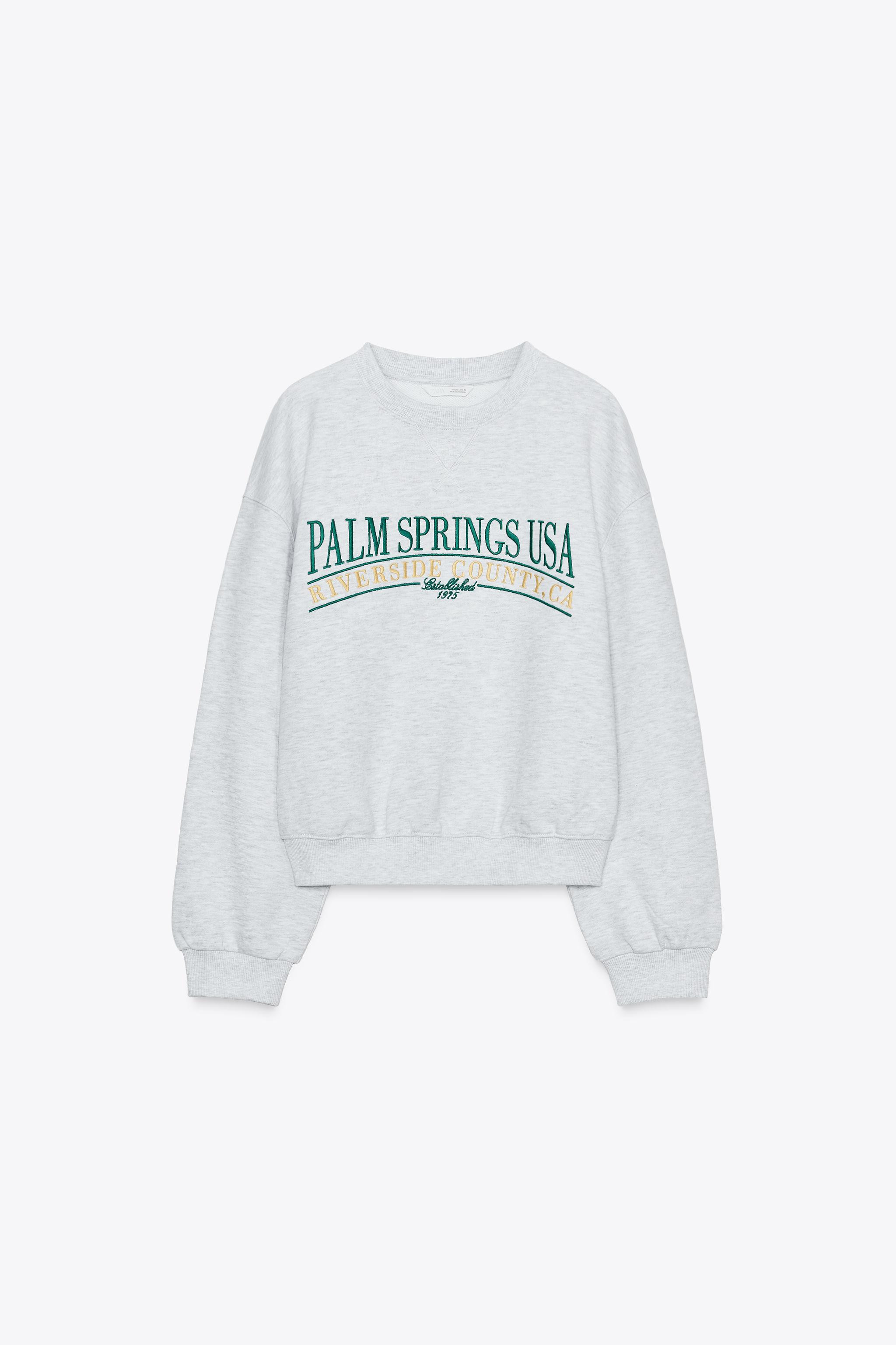 COTTON SLOGAN SWEATSHIRT | Zara UK