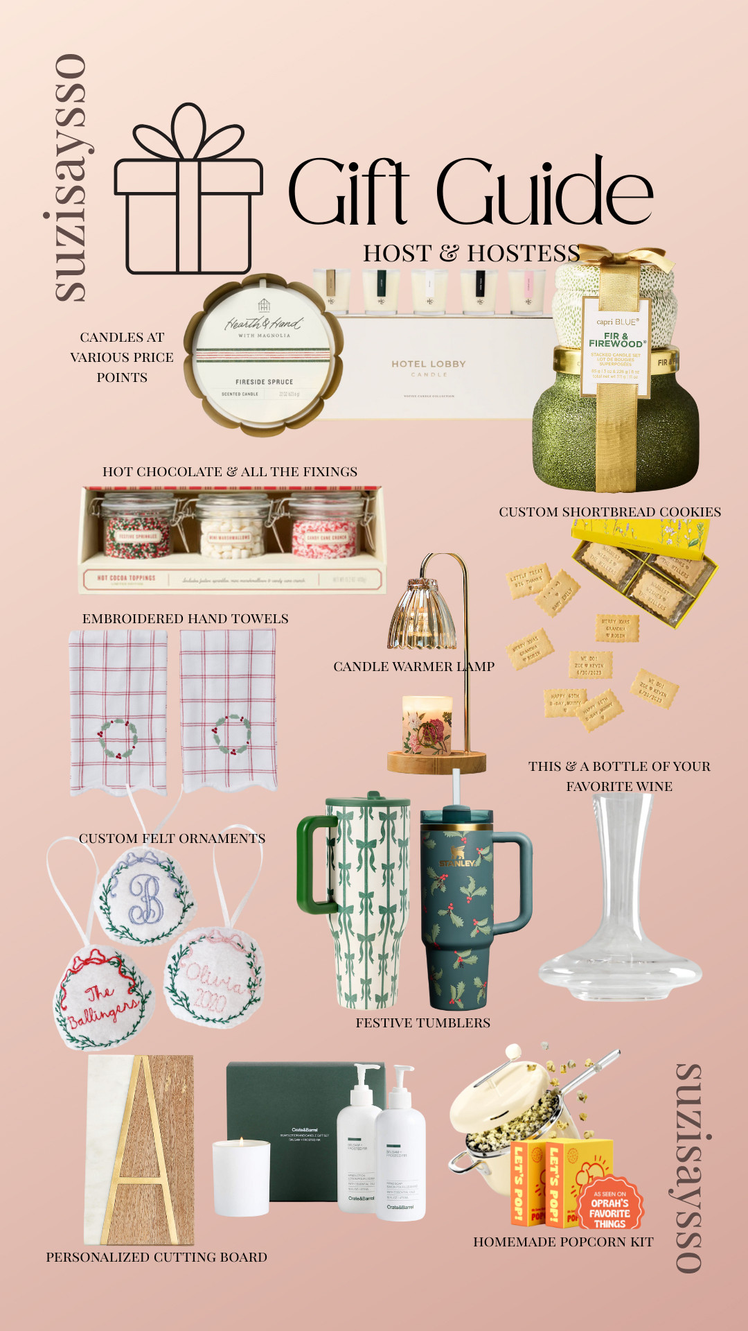 Because showing up empty-handed is never the vibe 🤍 Whether you’re headed to a holiday dinner, a cookie exchange, or a weekend stay — these are the host + hostess gifts that always impress. From personalized pieces and cozy candles to festive tumblers and popcorn kits, there’s something for every budget (and every personality).

Tap to shop all price points or comment HOST for the link 🎁

#HostessGifts #HolidayGiftGuide  #GiftsForHer #HolidayHosting #GiftIdeas #PersonalizedGifts #EntertainingEssentials  

 #LTKGiftGuide #LTKHoliday #LTKParties