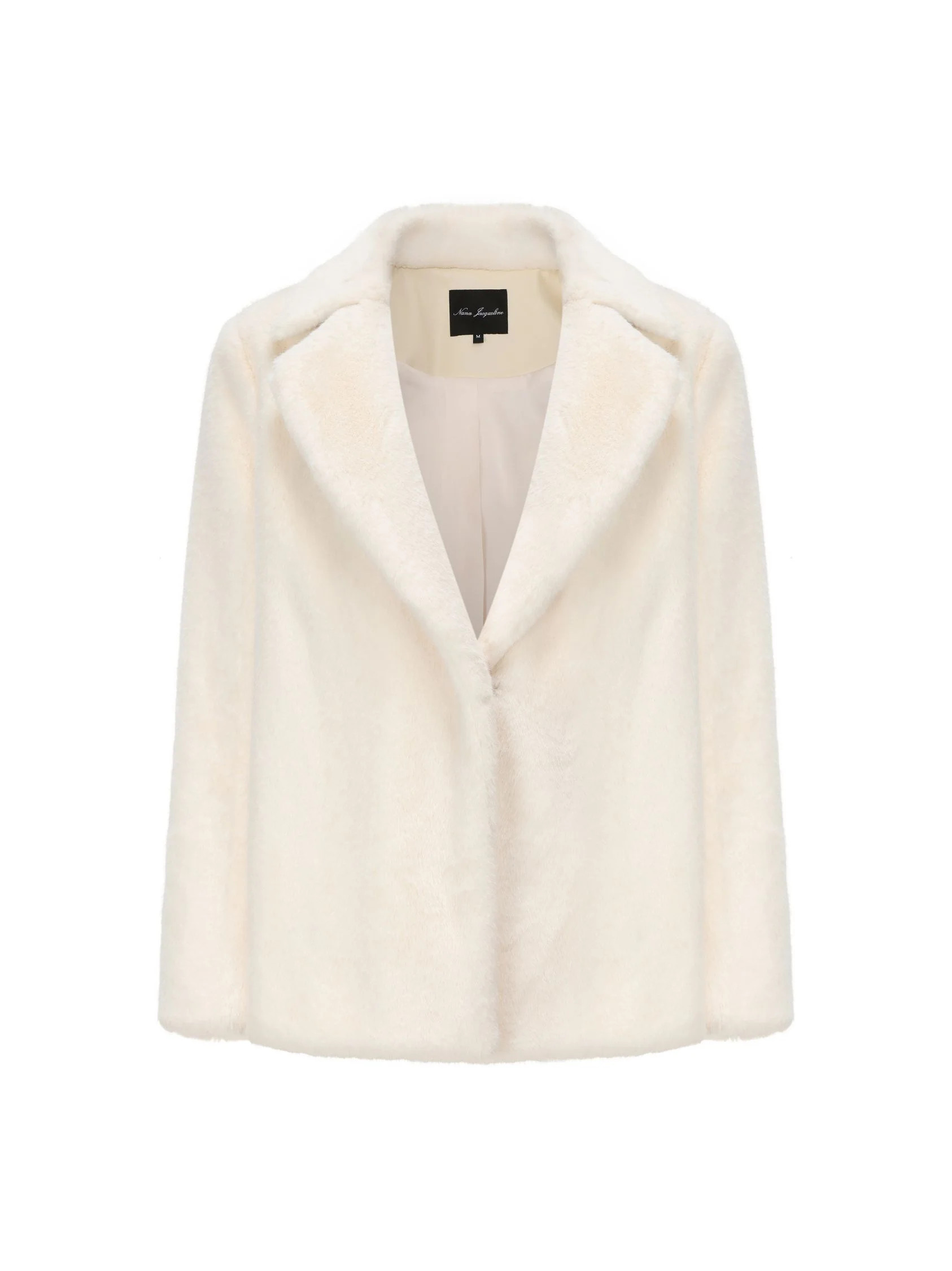 Phoebe Fur Jacket (White) | Nana Jacqueline