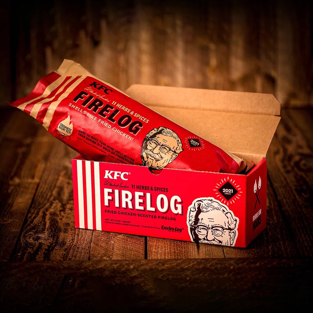 2021 KFC 11 Herbs and Spices Firelog by Enviro-Log and Cabin Getaway Sweepstakes | Walmart (US)