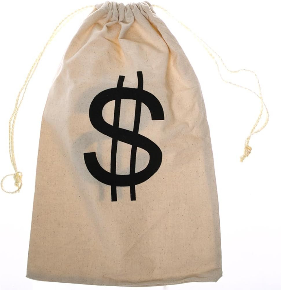 Large $ Money Drawstring Bag | Amazon (US)