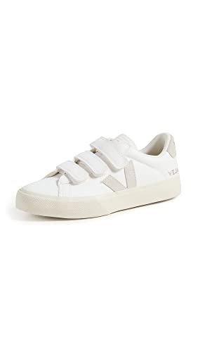 Veja Women's Recife Logo Sneakers, Extra White Natural, 4 Medium US | Amazon (US)