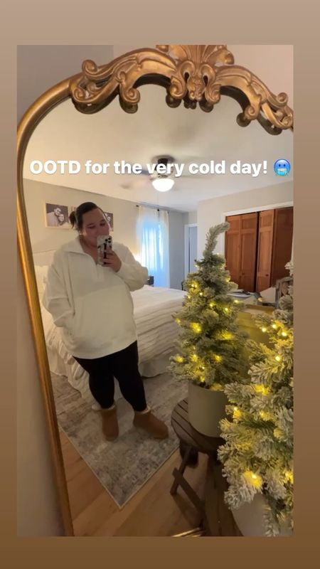 Perfect cold winter day outfit! 🥶 ❄️ 
Boots and sweatshirt fit TTS

#amazon #walmart #oldnavy 

#LTKSeasonal #LTKstyletip #LTKplussize