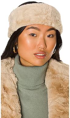Apparis Eleni Faux Fur Headband in Latte from Revolve.com | Revolve Clothing (Global)