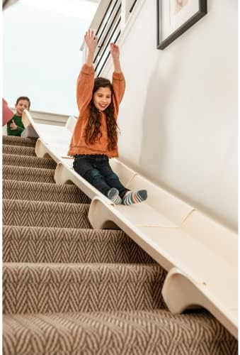 Amazon.com: Stairslide Original Stair Mounted Kids Indoor ABS Plastic Staircase Slide Playset 4-P... | Amazon (US)