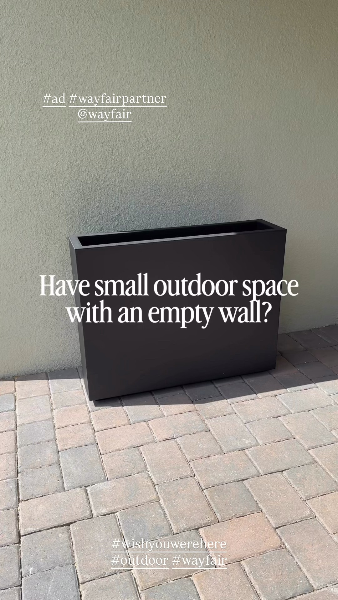 #ad #wayfairpartner Have a small outdoor space with an empty wall? @Wayfair  has you covered! Turn any outdoor space into your own private paradise with Wayfair! #wishyouwerehere #outdoor #wayfair

#LTKSaleAlert #LTKHome #LTKSeasonal