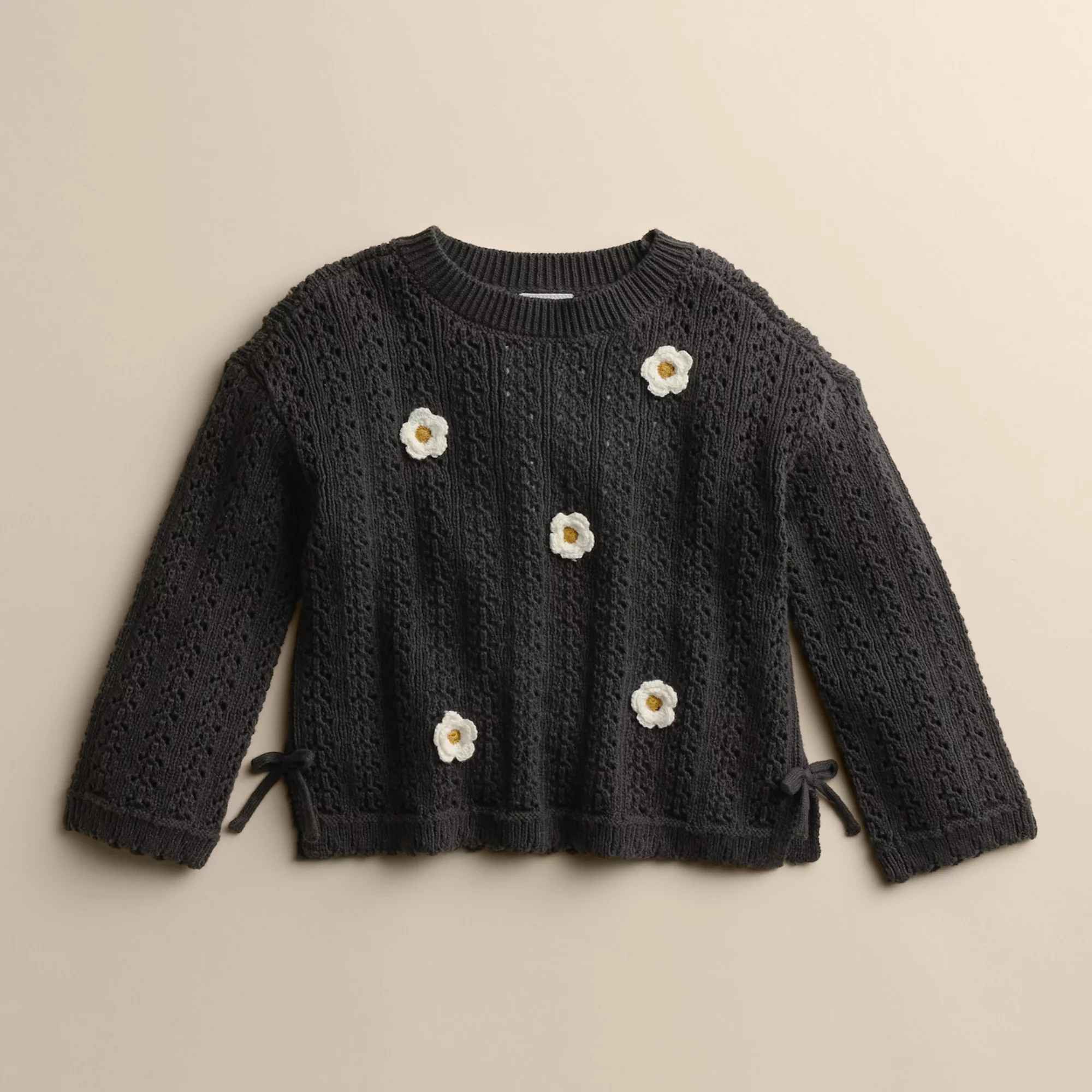 Girls 4-12 Little Co. by Lauren Conrad Relaxed Pointelle Rib Sweater | Kohl's