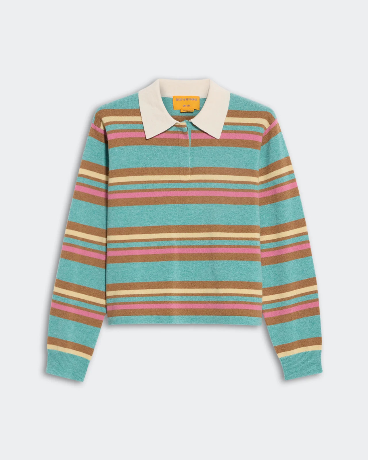 Cropped Stripe Rugby - Glacier Combo | Guest In Residence