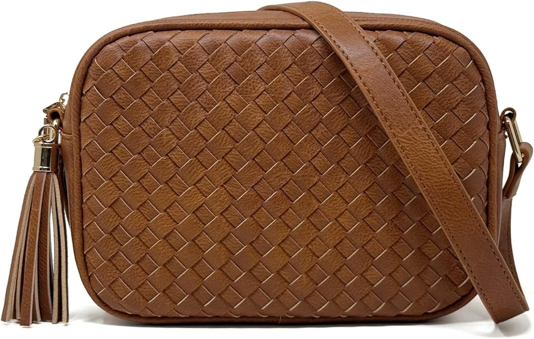 Woven Crossbody Bag, Spring and Summer Purse for Women, Small Boho Bag Cross Body with Roomy Spac... | Amazon (US)