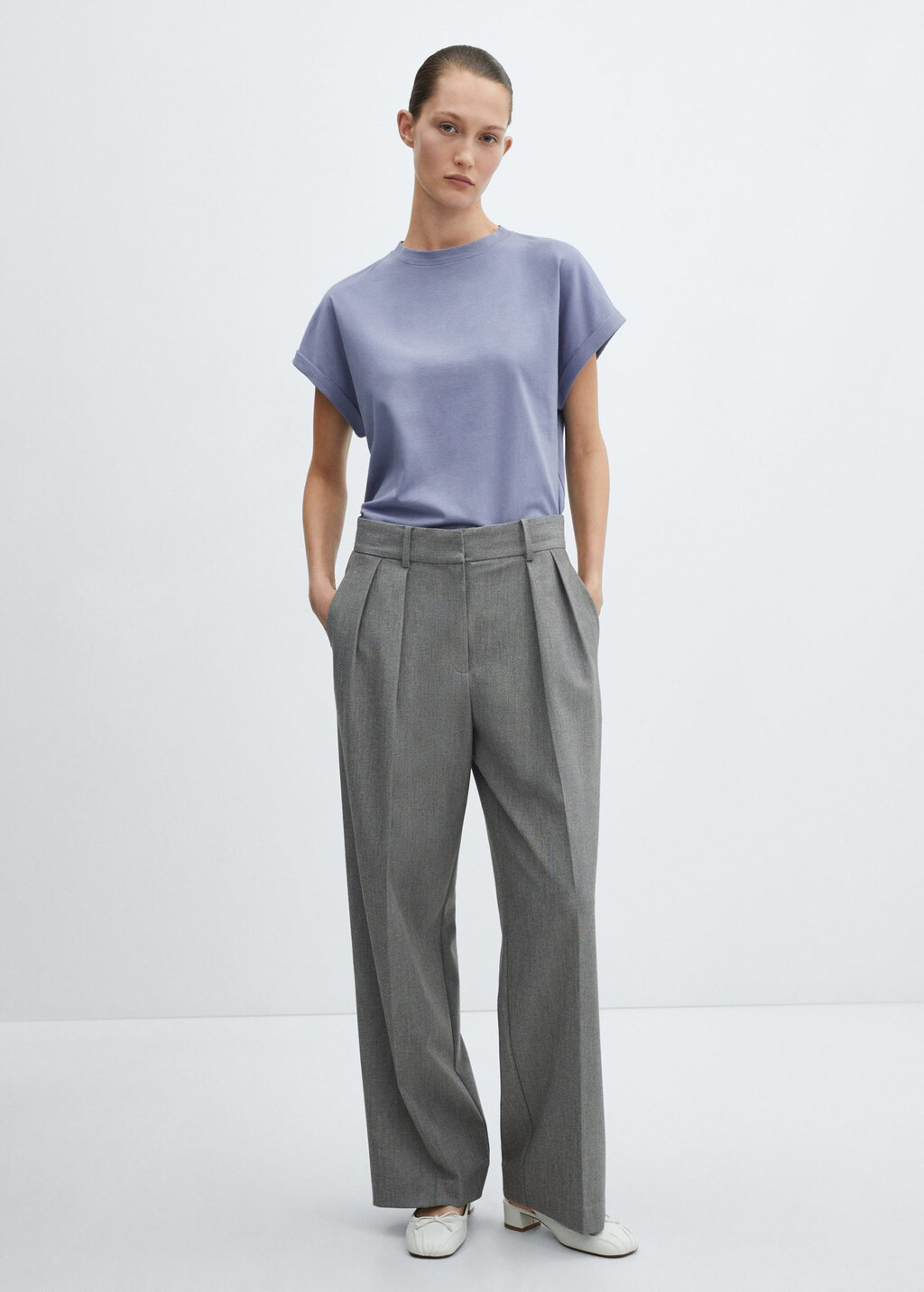 Short-sleeved cotton t-shirt -  Women | Mango USA | MANGO (US)