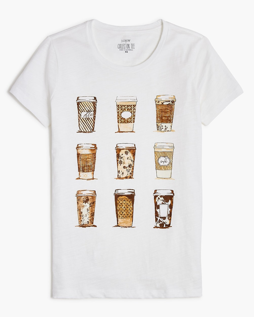 Coffee cups graphic tee | J.Crew Factory