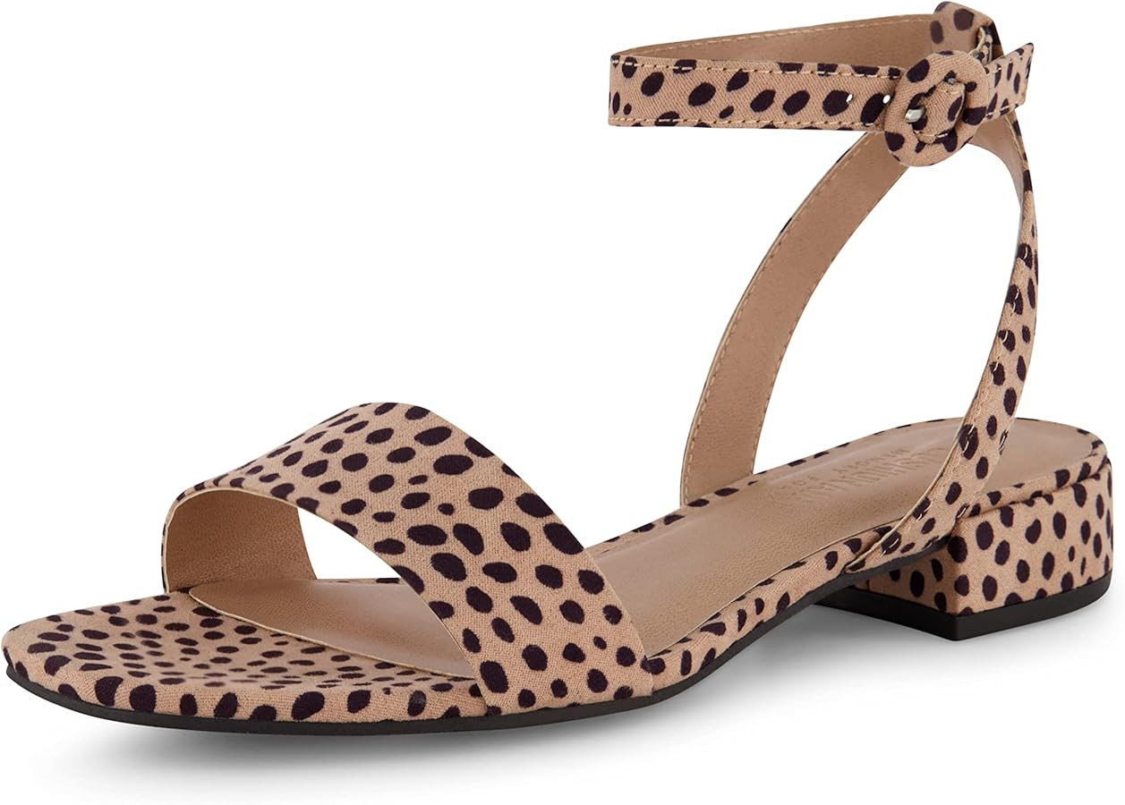 CUSHIONAIRE Women's Nobu one band low block heel sandal +Wide Widths Available | Amazon (US)