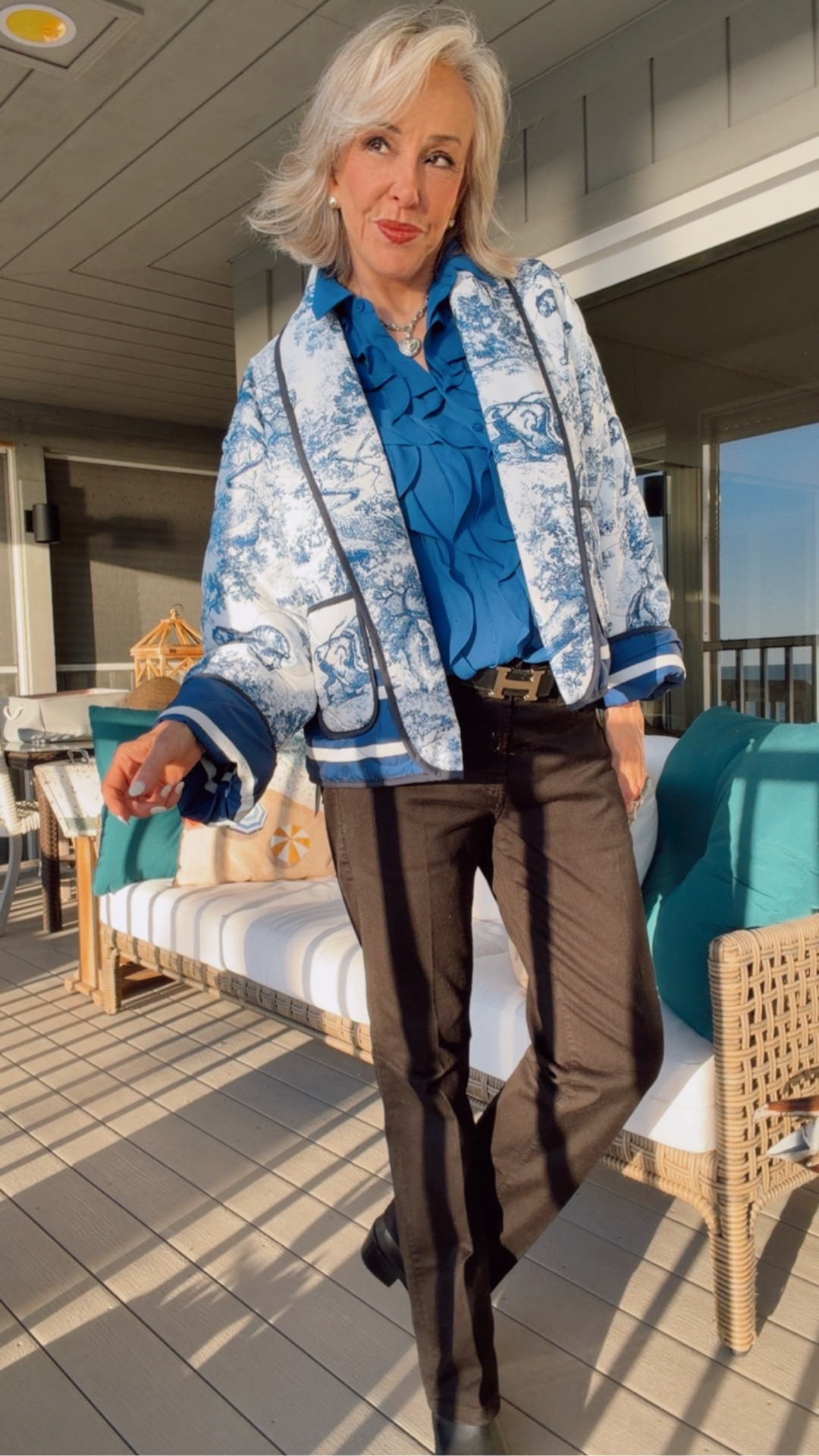  Puffer Quilted Jackets Cropped Floral Printed Coats Vintage Aesthetics Outfits Coquette Tops With Pockets

A river of cascading ruffles and a subtle flared cuff help define this stylish Ruffle-Trim Chiffon Blouse. 50% off, under $50. Cut from flowy lightweight chiffon, featuring a button-front placket. Pair this elegant style with jeans or cropped pants 
Black booties, heart necklace 

#LTKOver40 #LTKSaleAlert #LTKgrwm