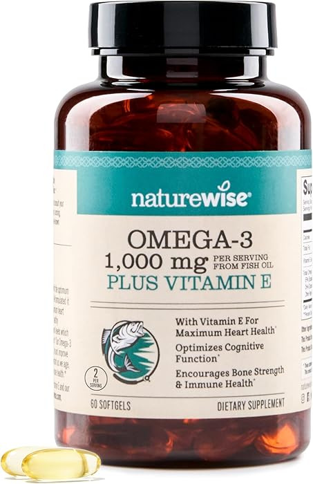 NatureWise Extra-Strength Omega 3 Fish Oil Supplement - 1000mg per Serving - 600 EPA & 400 DHA an... | Amazon (US)