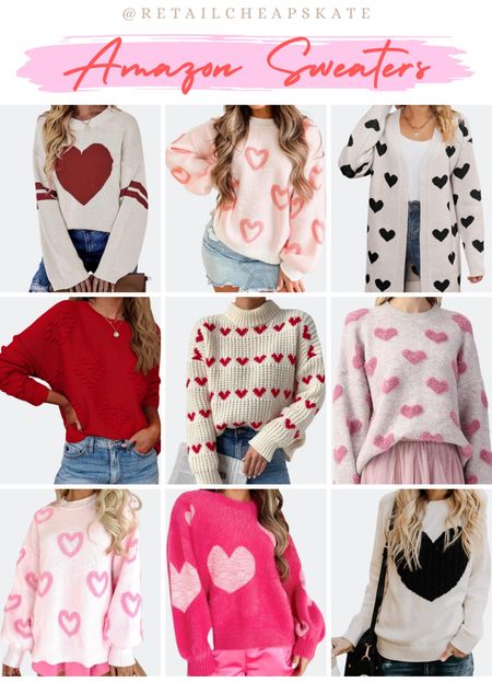 Amazon Valentine’s Day sweaters 

#LTKstyletip #LTKSeasonal #LTKfindsunder50