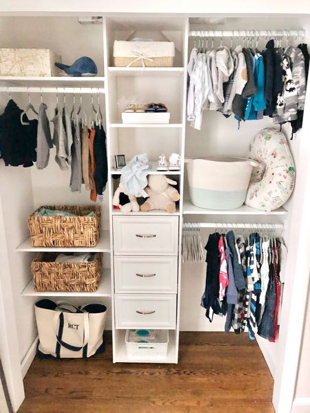 The closet system I love so much I have it all around the house! Kids closets, baby closet, organization, organizing 

#LTKhome #LTKfamily #LTKkids