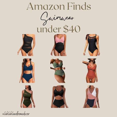 Woman’s swimsuits 👙 under $40! @amazon | beachwear | 2 piece swimwear | 1 piece swimsuit | bikini #amazonfashion 

#LTKswim #LTKfindsunder50 #LTKtravel