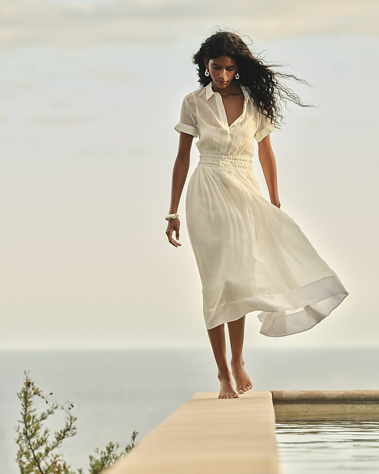Elena shirtdress in chiffon | J. Crew US