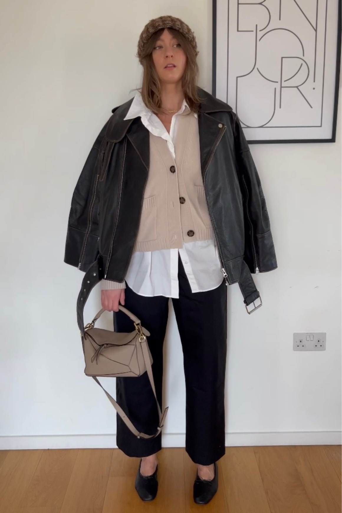 Styling ballet flats - tailored trousers and leather biker jacket 🖤 

#LTKshoecrush #LTKeurope #LTKstyletip