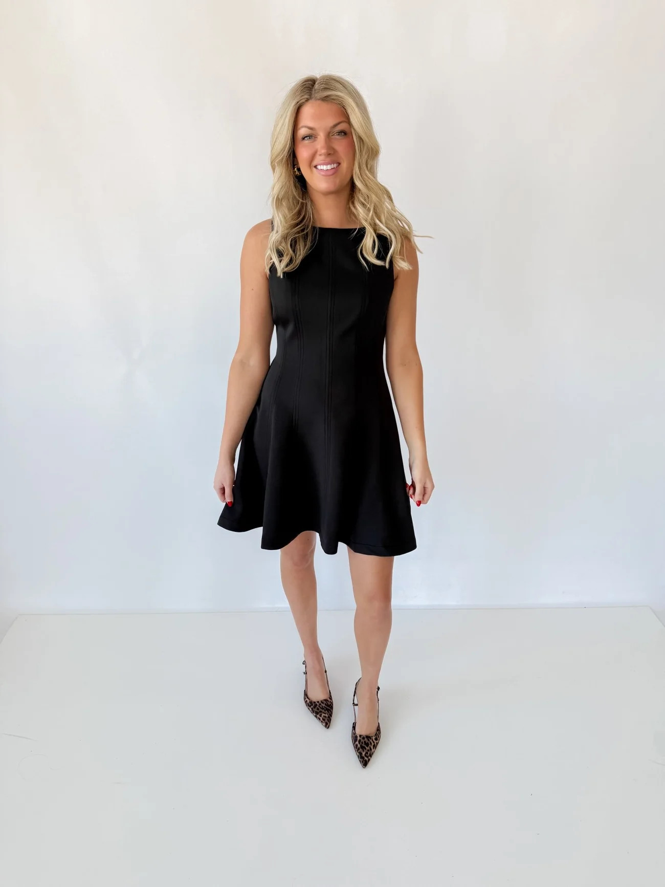 Timeless Black A-Line Mini Dress | Ardire Collection