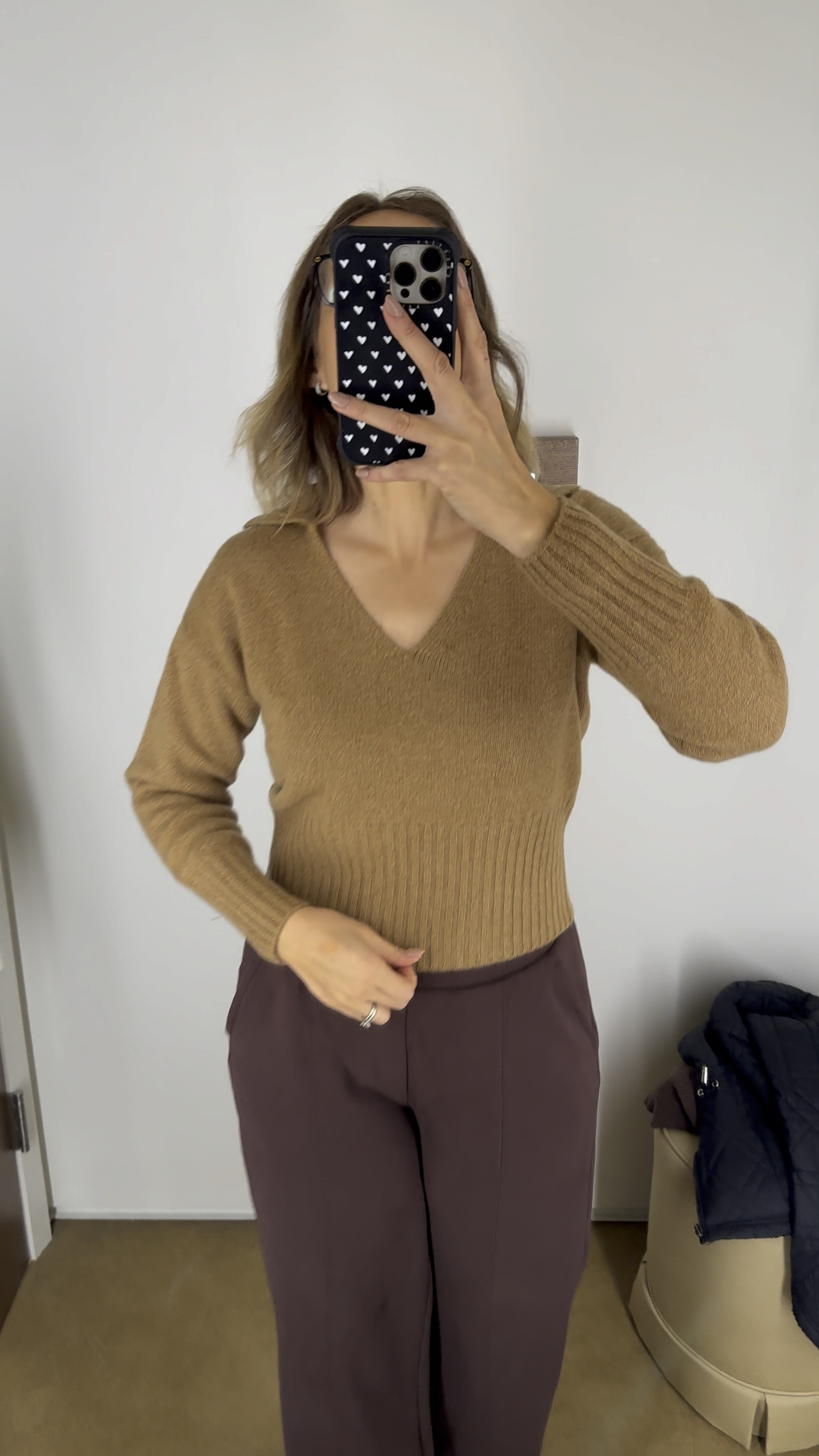 Cashmere collared clearance sweater