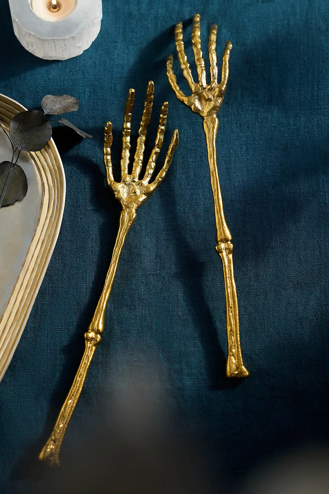 Terrain Skeleton Hand Serving Set | Anthropologie (US)