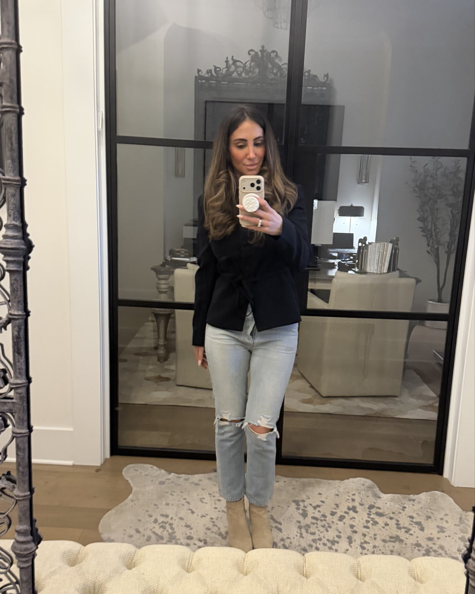 The perfect jacket to dress up any outfit wear it with jeans, or skirts and it just elevates any look. Love that it has the tire around the waist.! 

#LTKHoliday #LTKOver40 #LTKStyleTip