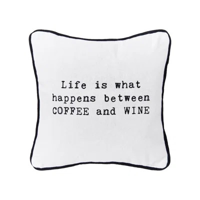 Coffee And Wine Decor Decoration Printed Throw Pillow for Sofa Couch or Bed | Wayfair Professional