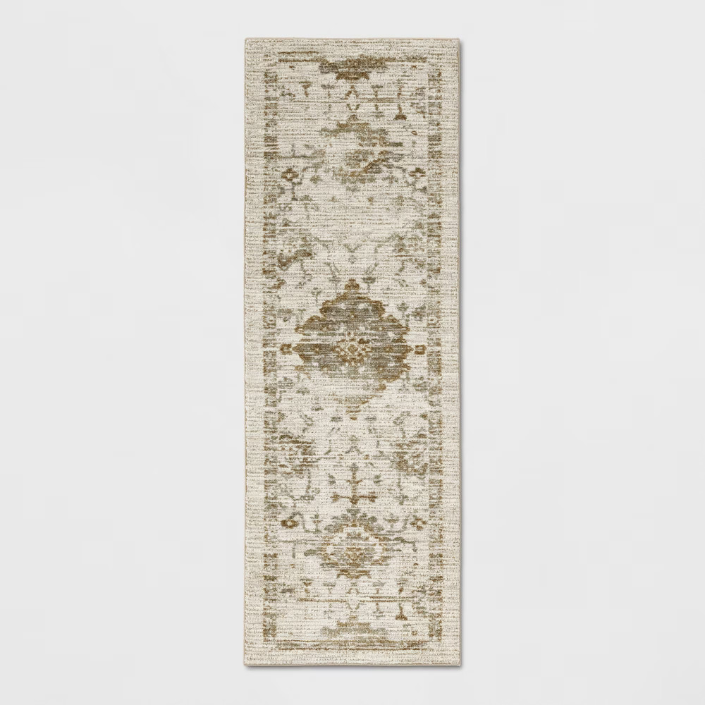 2'4""X7' Runner Vintage Tufted Distressed Rug Tan - Threshold , Adult Unisex, Size: 2'4""X7' | Target