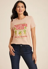 Bronco Holiday Truck Oversized Fit Graphic Tee | Maurices