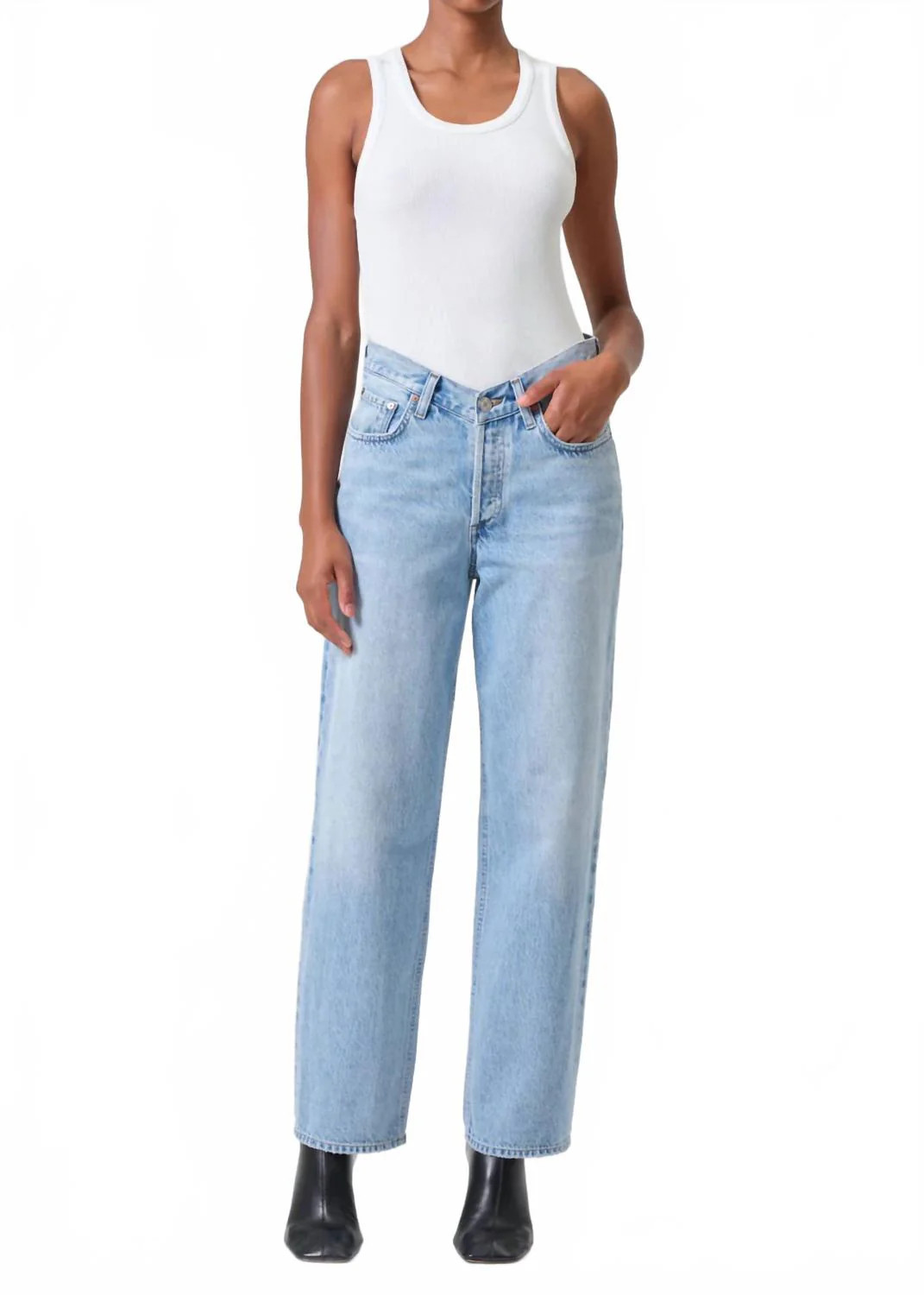 V-Waist Baggy Jeans In Prevail | Shop Simon