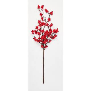 22 in Artificial Berry Spray, Red, Set of 3 9806RD - The Home Depot | The Home Depot