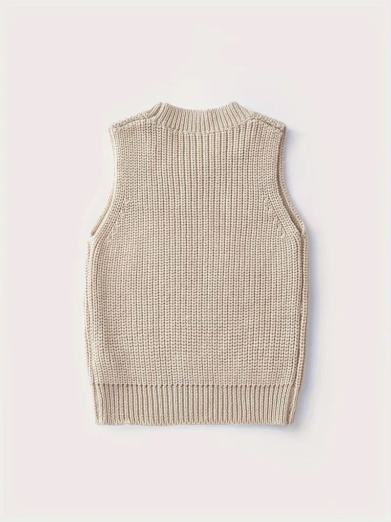 Kids Basic Knit Sweater Vest Toddler Boys Girls Spring And - Temu | Temu Affiliate Program