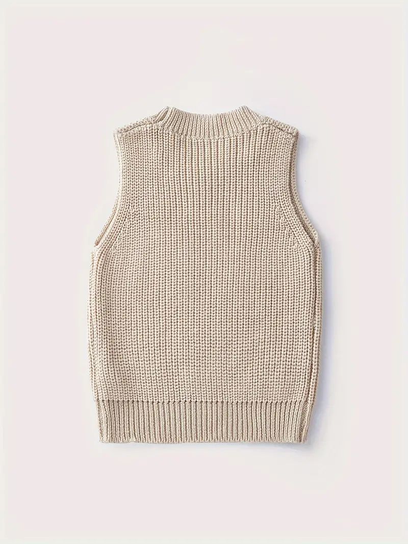 Kids Basic Knit Sweater Vest Toddler Boys Girls Spring And - Temu | Temu Affiliate Program