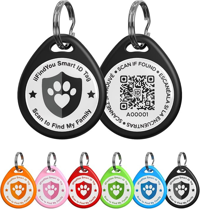 Dog Tags Personalized, QR Code Pet ID Tags for Dog Collar, Online Profile, Scan Location Alerts, ... | Amazon (US)
