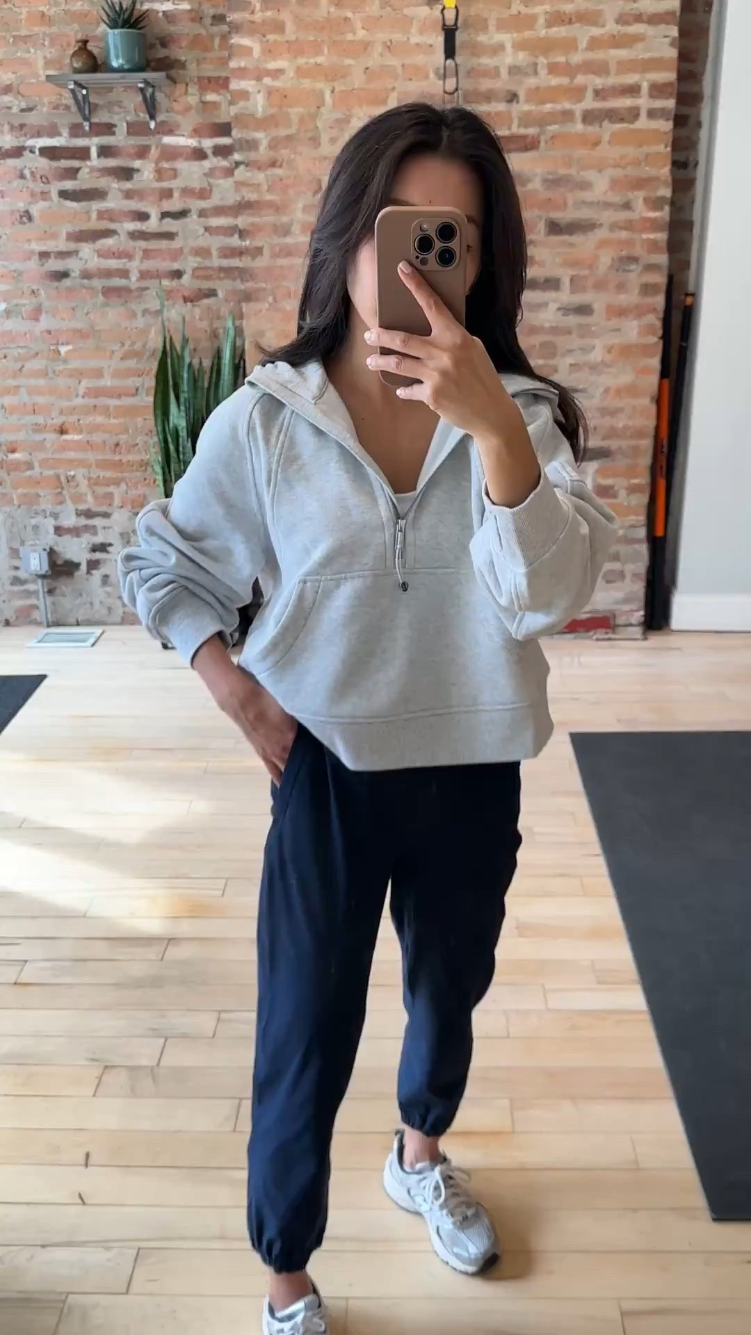 Petite friendly workout staples and cozy after workout hoodie for the walk home from 

• lululemon Energy Longline Bra top size 2 

• Adapted State High-Rise Cropped Jogger pants in true navy size 2 - I’m 5 feet tall in the 23” inseam option for a cropped length that hits above my ankle

• Scuba Oversized Half-Zip Hoodie in weathered core ultra light grey size xs/s 

@lululemon #lululemoncreator 

Petite friendly gym workout outfit, athleisure , travel outfit, mom style 

#LTKTravel #LTKActive #LTKPetite