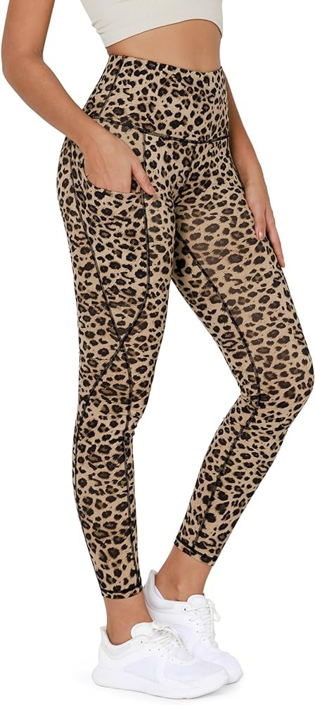 ODODOS Women's High Waisted Yoga Leggings with Pockets, Tummy Control Non See Through Workout Ath... | Amazon (US)