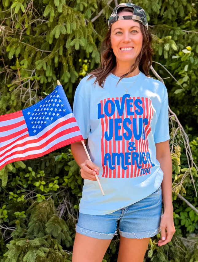 Loves Jesus & America Tee | Worthy Wear