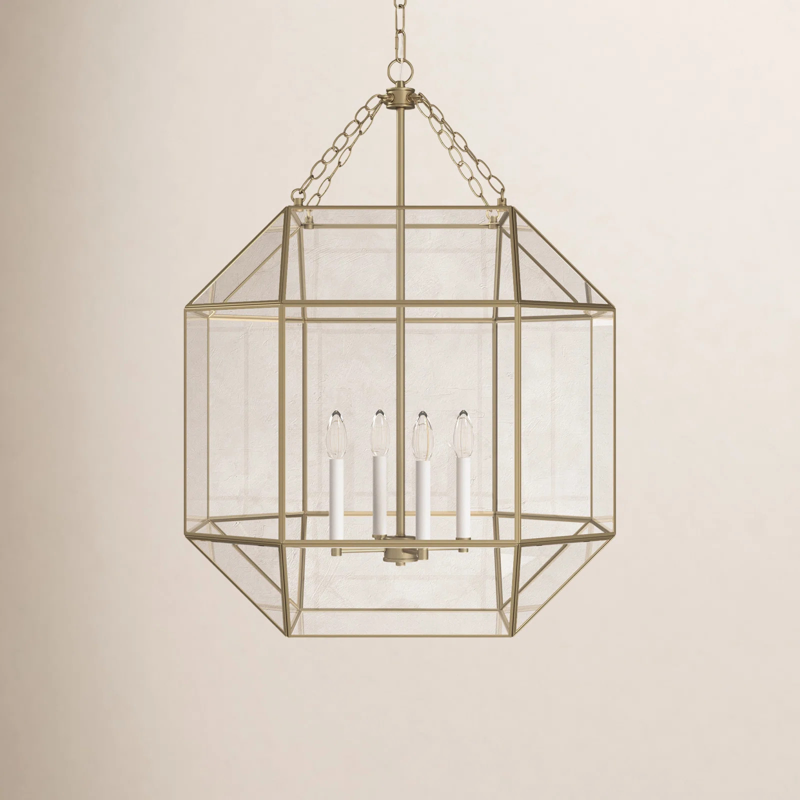 Reid 4 Light Glass Dimmable Pendant | Birch Lane
