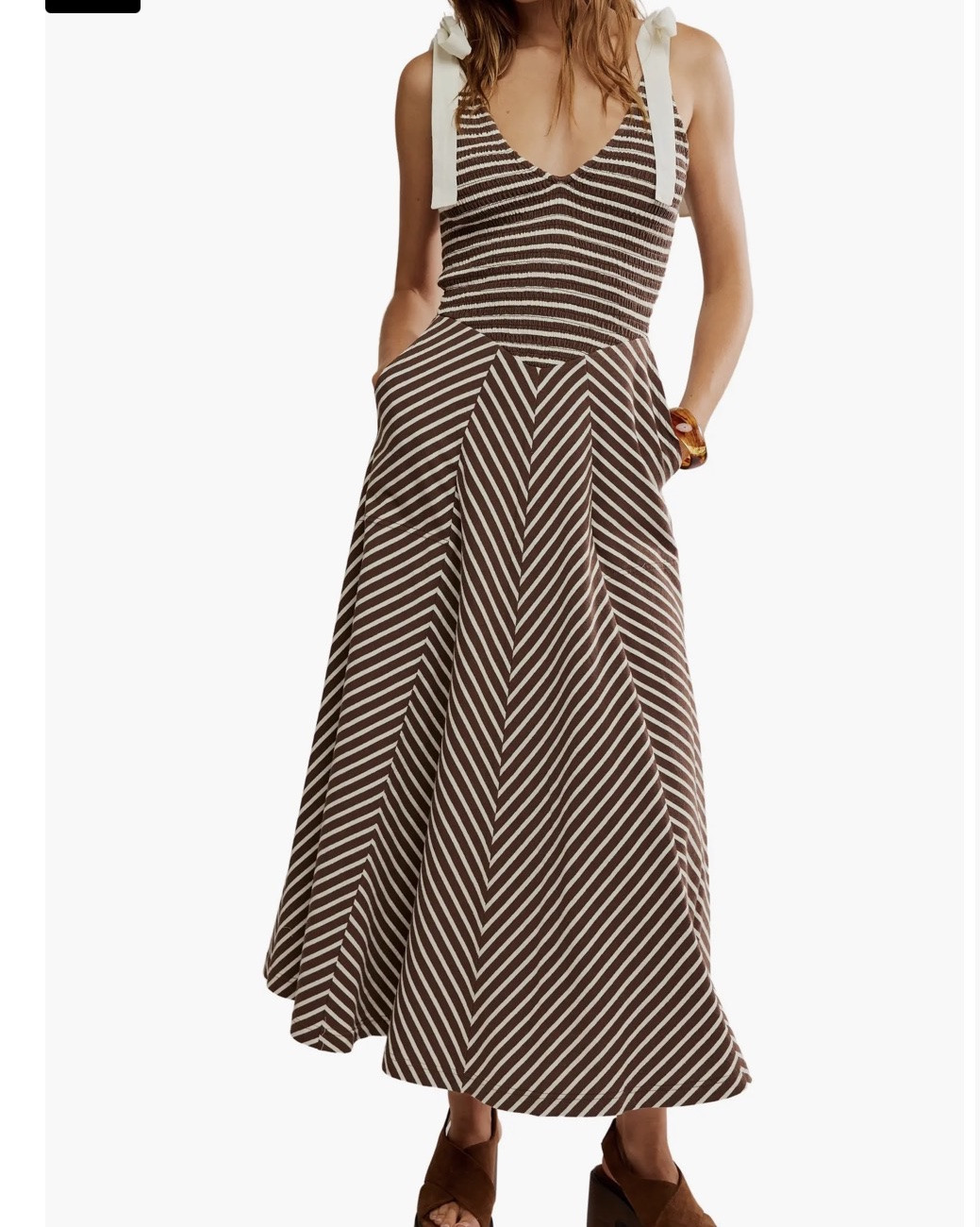 Cecelia Stripe Tie Shoulder Midi Dress

#LTKSeasonal #LTKSaleAlert #LTKootd