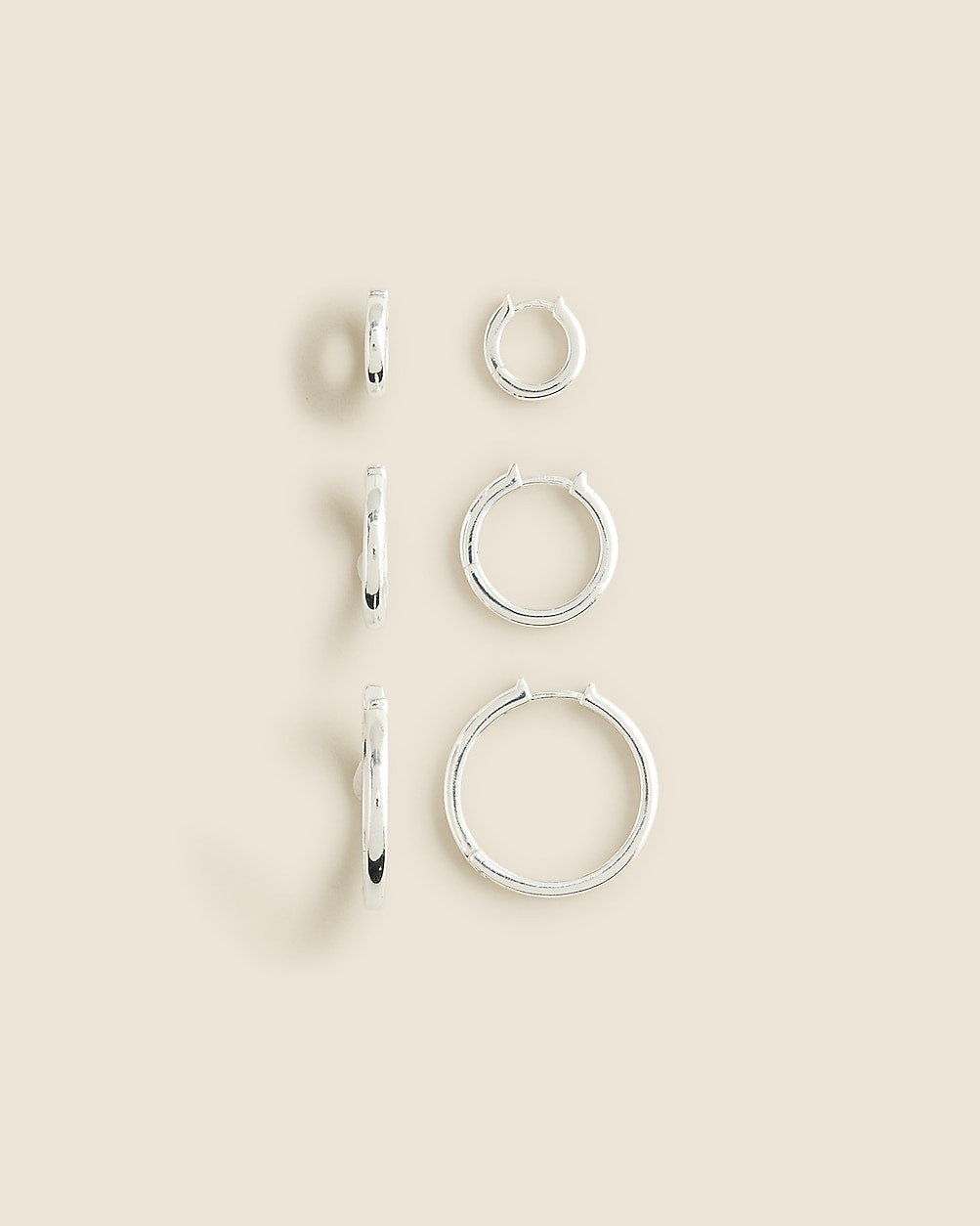 Small hoop earrings set-of-three | J. Crew US