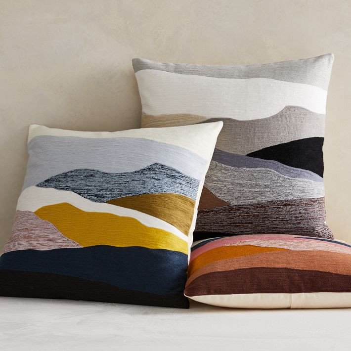 Crewel Landscape Pillow Cover | West Elm (US)