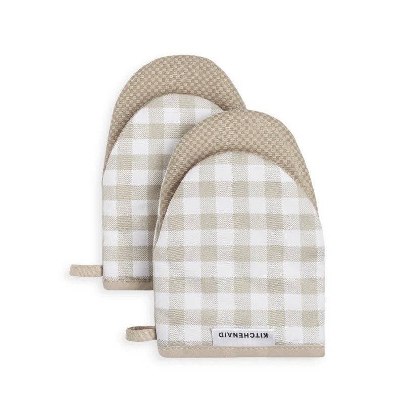 KitchenAid Gingham 2-Piece Oven Mitt (Set of 2) | Wayfair North America